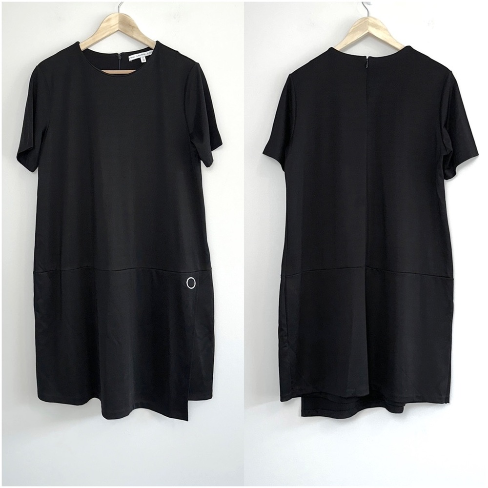 & Other Stories Black Short Sleeve Mini Dress
